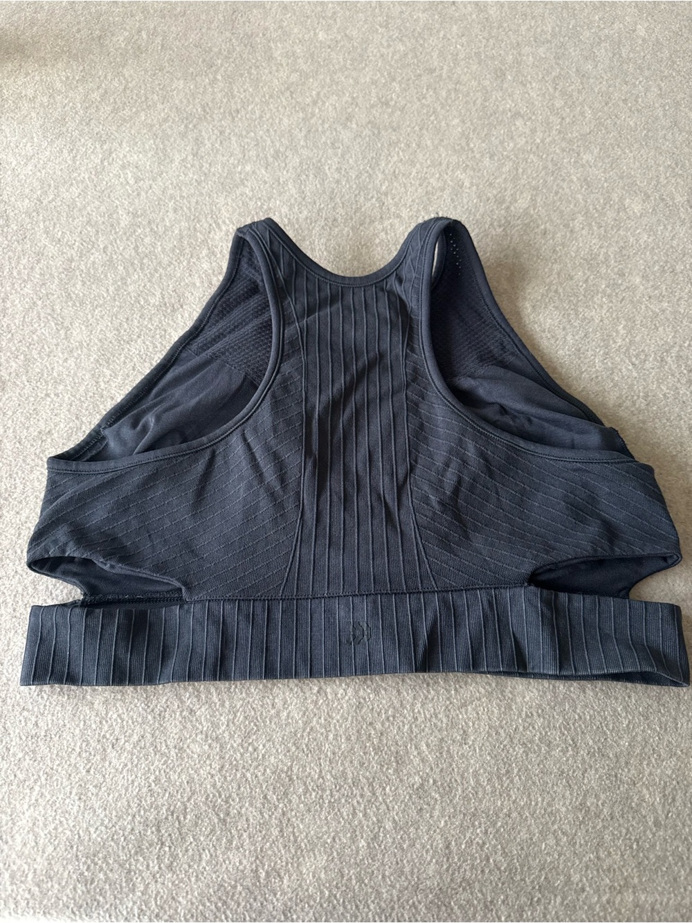 all in motion Ribbed High-Neck Sports Bra - Black - Picture 6 of 6
